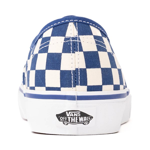 alternate view Vans Authentic Primary Checkerboard Skate Shoe - True Blue / WhiteALT4