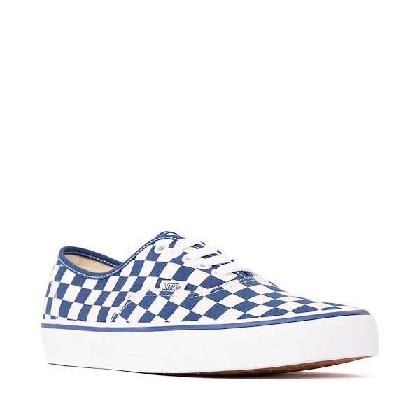 alternate view Vans Authentic Primary Checkerboard Skate Shoe - True Blue / WhiteALT5