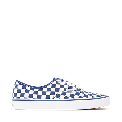 Main view of Vans Authentic Primary Checkerboard Skate Shoe - True Blue / White