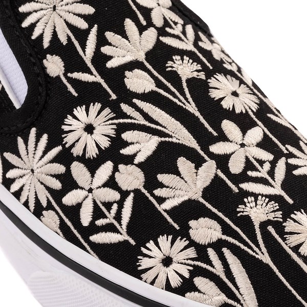 alternate view Vans Classic Slip-On Floral Skate Shoe - Black / TurtledoveALT5B