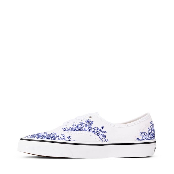 alternate view Vans Authentic Spring Floral Skate Shoe - White / True BlueALT1