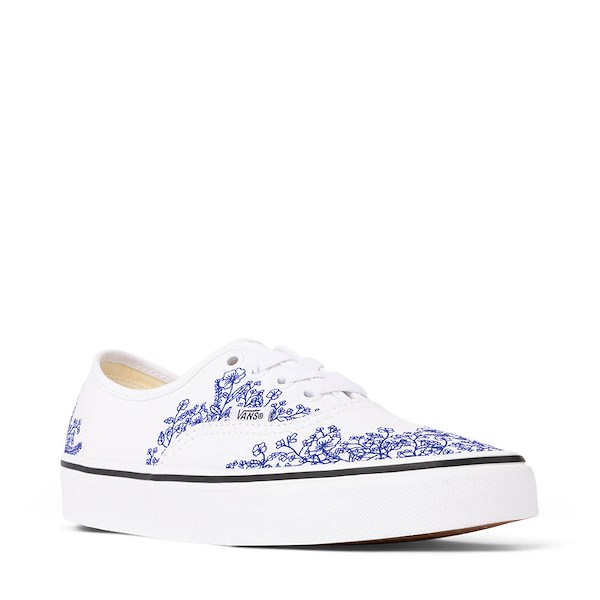 alternate view Vans Authentic Spring Floral Skate Shoe - White / True BlueALT5