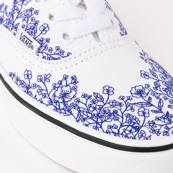 alternate view Vans Authentic Spring Floral Skate Shoe - White / True BlueALT5B