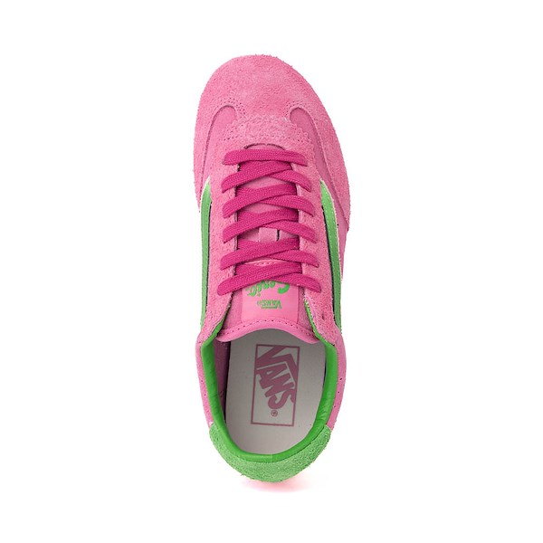 alternate view Vans Super Lowpro Skate Shoe - Pink Fizz / Bright GreenALT2