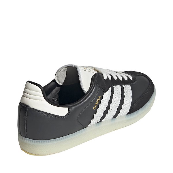 alternate view Womens adidas Samba OG Athletic Shoe - Carbon / Off White / Core BlackALT4