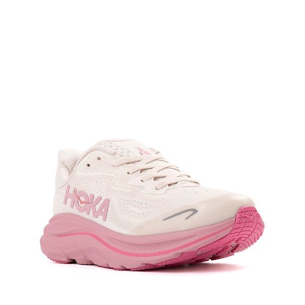 alternate view HOKA Clifton 10 Athletic Shoe - Big Kid - Rose Cream / Dried RoseALT5