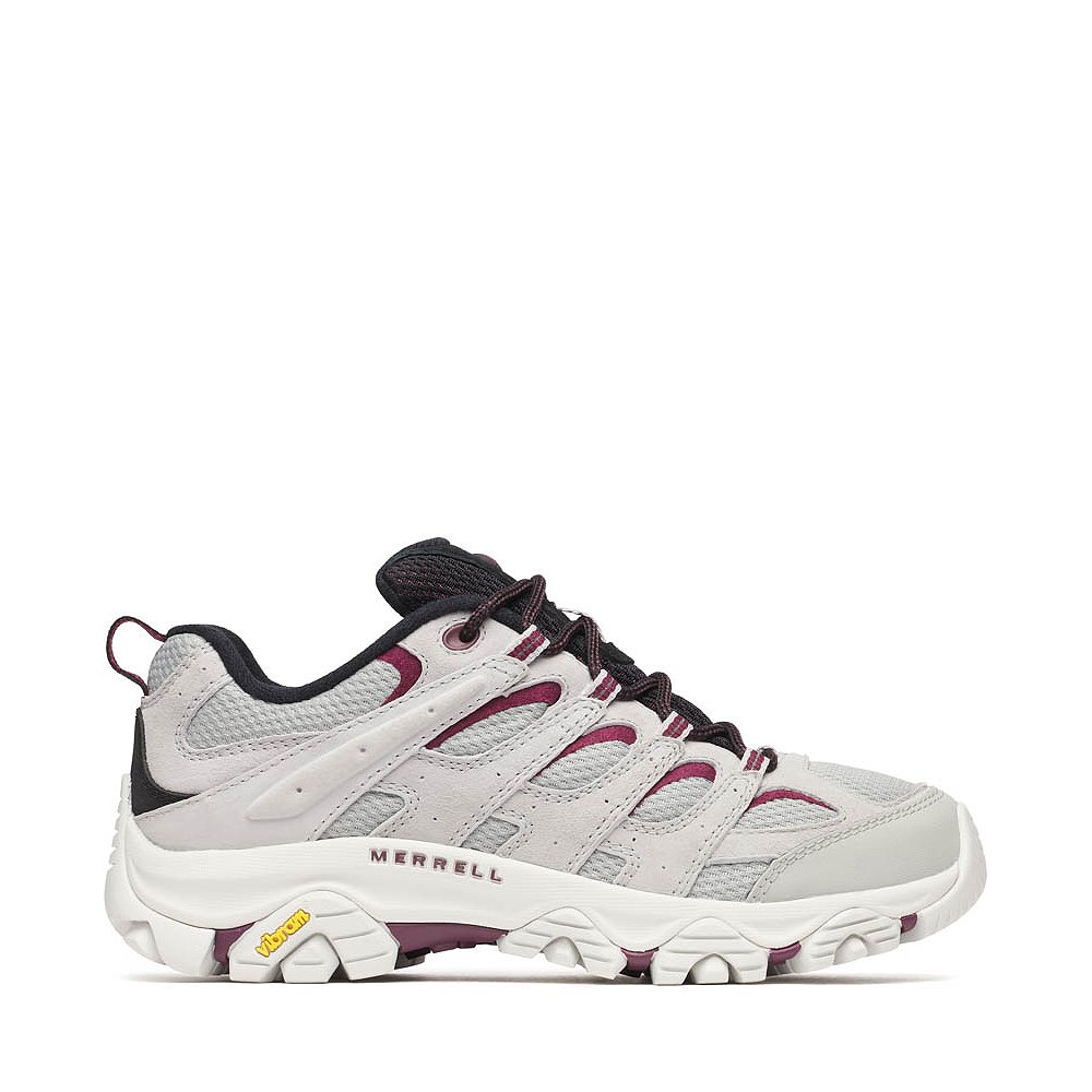 Womens Merrell MOAB 3 Hiking Shoe - Pigeon / Dark Cherry