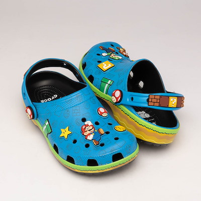 Main view of Super Mario Crocs Classic Clog - Little Kid / Big Kid - Multicolor