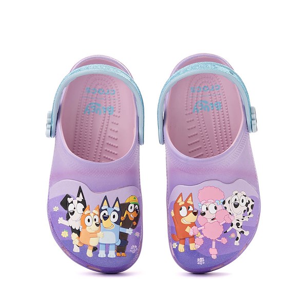 alternate view Bluey Crocs Classic Clog - Little Kid / Big Kid - PinkALT2