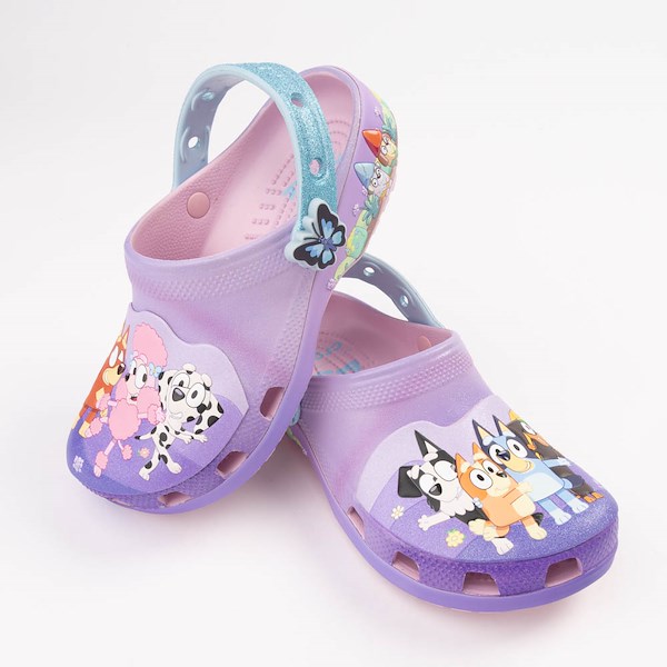 alternate view Bluey Crocs Classic Clog - Little Kid / Big Kid - PinkHERO