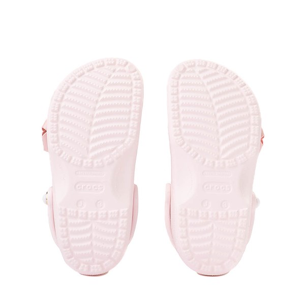 alternate view Crocs Classic Shimmer Bow Clog - Little Kid / Big Kid - Bubble IceALT3