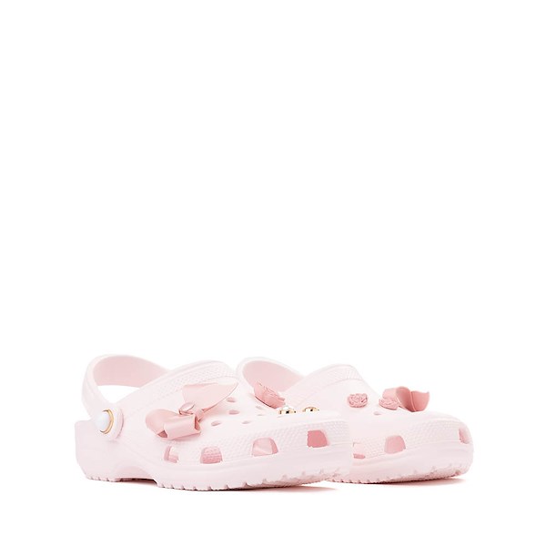 alternate view Crocs Classic Shimmer Bow Clog - Little Kid / Big Kid - Bubble IceALT5