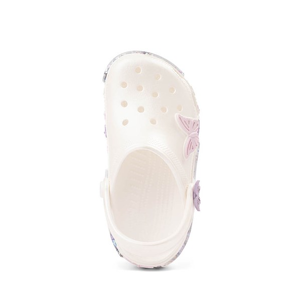 alternate view Crocs Classic Butterfly Shaker Clog - Little Kid / Big Kid - WhiteALT2