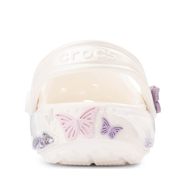 alternate view Crocs Classic Butterfly Shaker Clog - Little Kid / Big Kid - WhiteALT4
