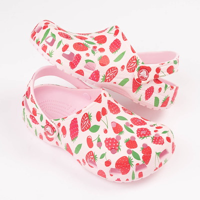 Main view of Crocs Classic Mixed Berries Clog - Little Kid / Big Kid - Pink Milk