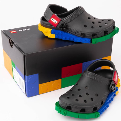 Main view of LEGO&reg; Crocs Classic Creativity Clog - Little Kid / Big Kid - Black