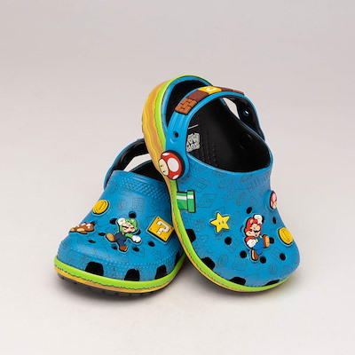 Main view of Super Mario Crocs Classic Clog - Baby / Toddler - Multicolor
