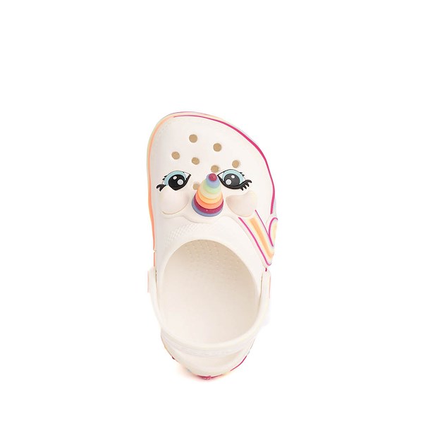 alternate view Crocs Classic I AM Unicorn Lights Clog - Toddler - ChalkALT2