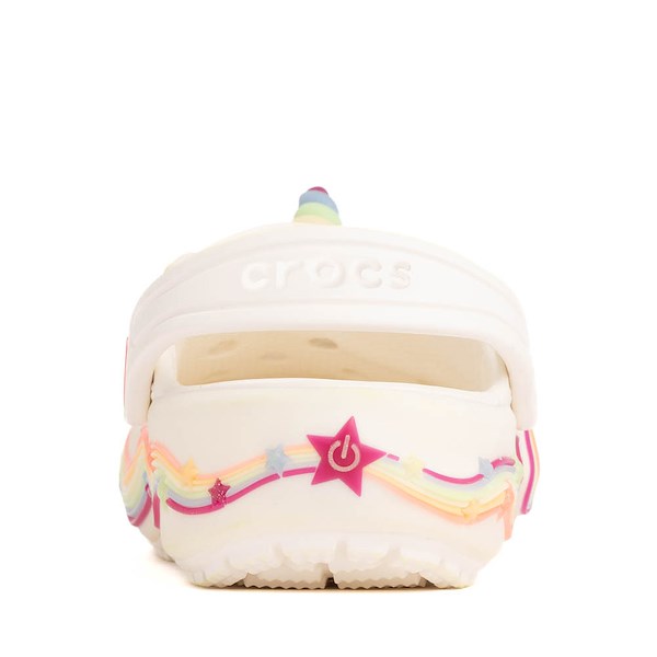alternate view Crocs Classic I AM Unicorn Lights Clog - Toddler - ChalkALT4