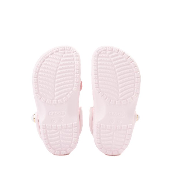 alternate view Crocs Classic Shimmer Bow Clog - Baby / Toddler - Bubble IceALT3