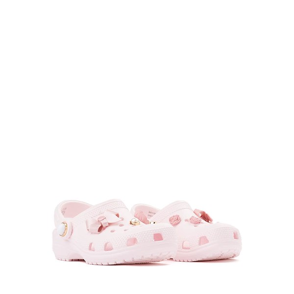 alternate view Crocs Classic Shimmer Bow Clog - Baby / Toddler - Bubble IceALT5