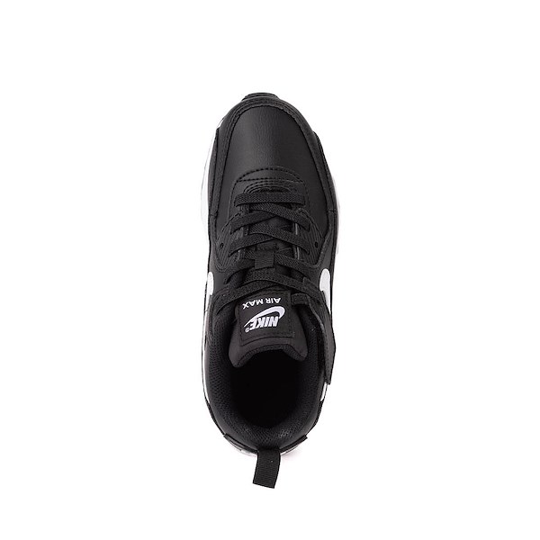 alternate view Nike Air Max 90 EasyOn Athletic Shoe - Little Kid - Black / WhiteALT2
