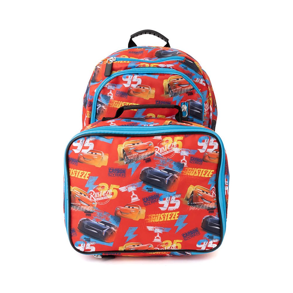 Disney and Pixar Cars Backpack Set - Red