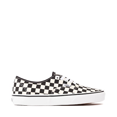 Main view of Vans Authentic Primary Checkerboard Skate Shoe - Black / White