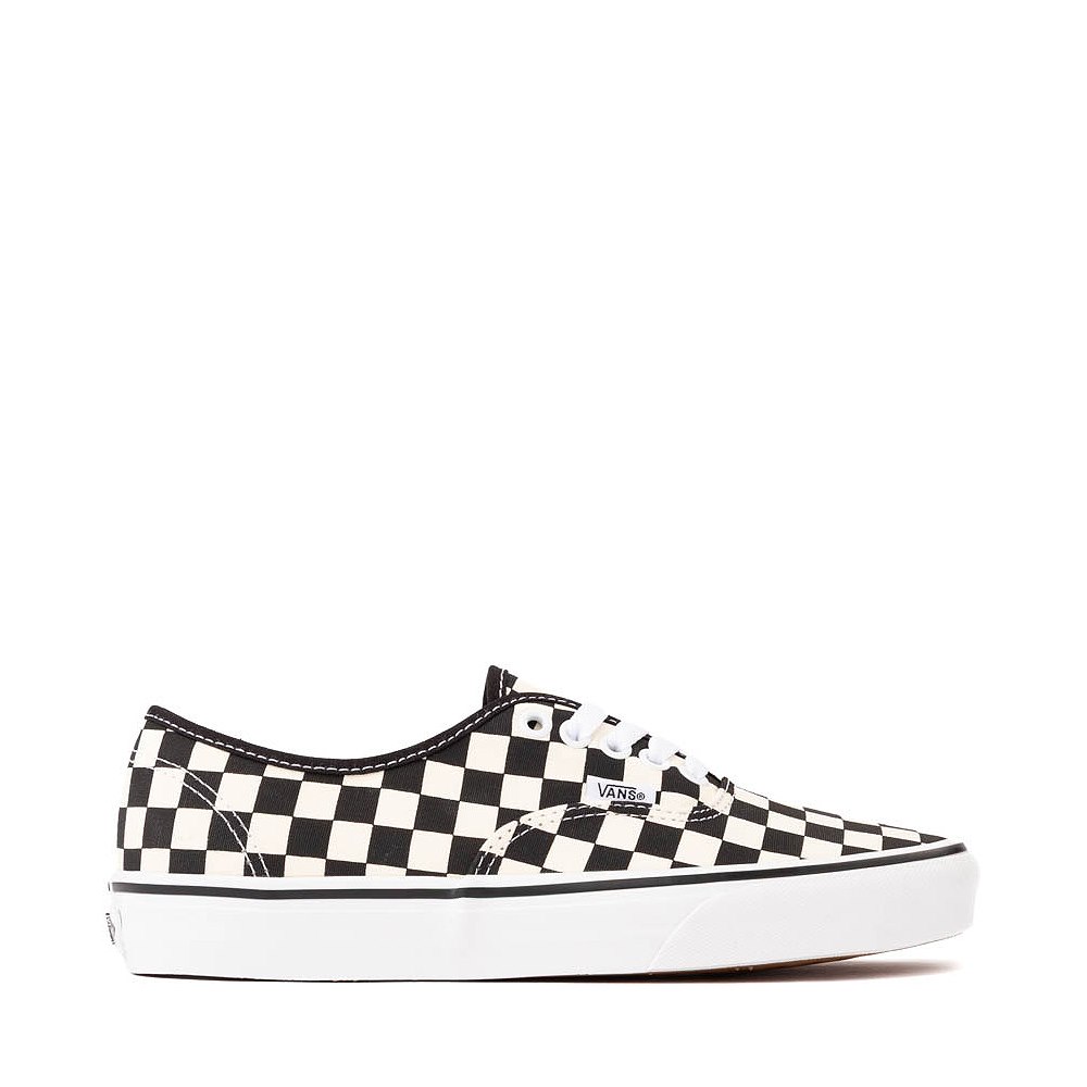Vans Authentic Primary Checkerboard Skate Shoe - Black / White