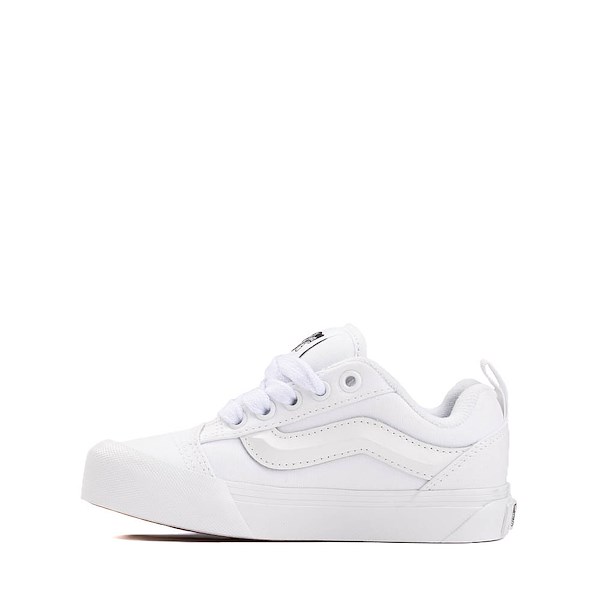alternate view Vans Knu Skool Skate Shoe - Little Kid - True WhiteALT1
