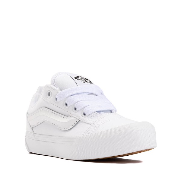 alternate view Vans Knu Skool Skate Shoe - Little Kid - True WhiteALT5