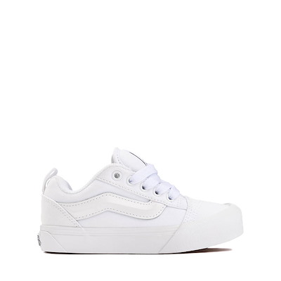 Main view of Vans Knu Skool Skate Shoe - Little Kid - True White