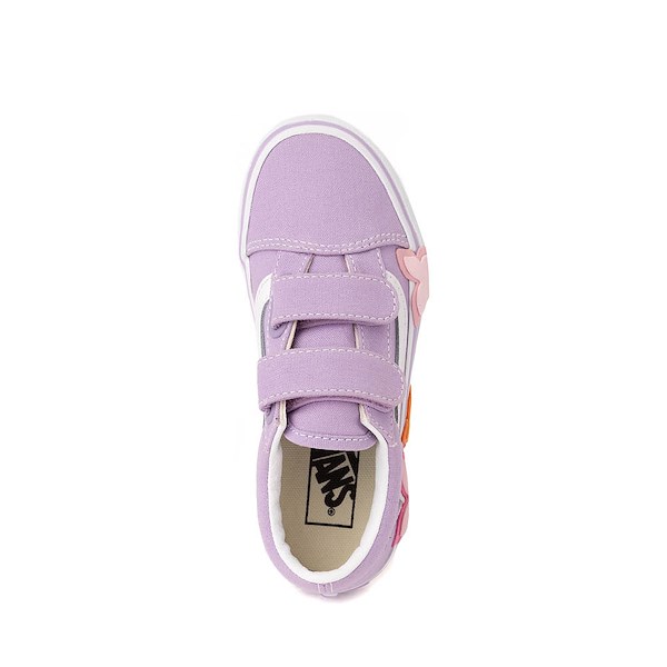 alternate view Vans Old Skool V Butterfly Skate Shoe - Little Kid - Soft OrchidALT2