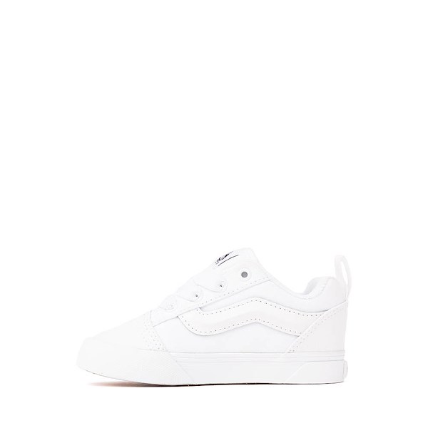 alternate view Vans Knu Skool Skate Shoe - Baby / Toddler - True WhiteALT1