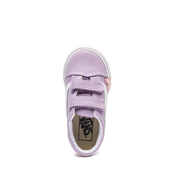 alternate view Vans Old Skool V Butterfly Skate Shoe - Baby / Toddler - Soft OrchidALT2