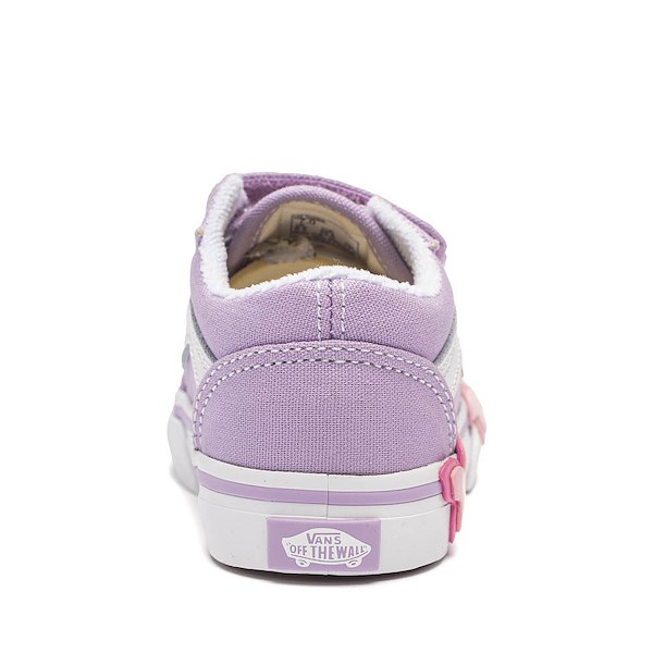 alternate view Vans Old Skool V Butterfly Skate Shoe - Baby / Toddler - Soft OrchidALT4
