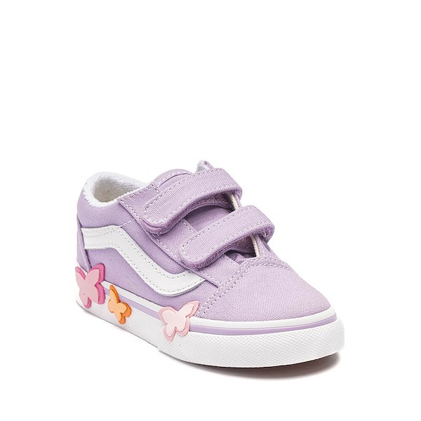 alternate view Vans Old Skool V Butterfly Skate Shoe - Baby / Toddler - Soft OrchidALT5