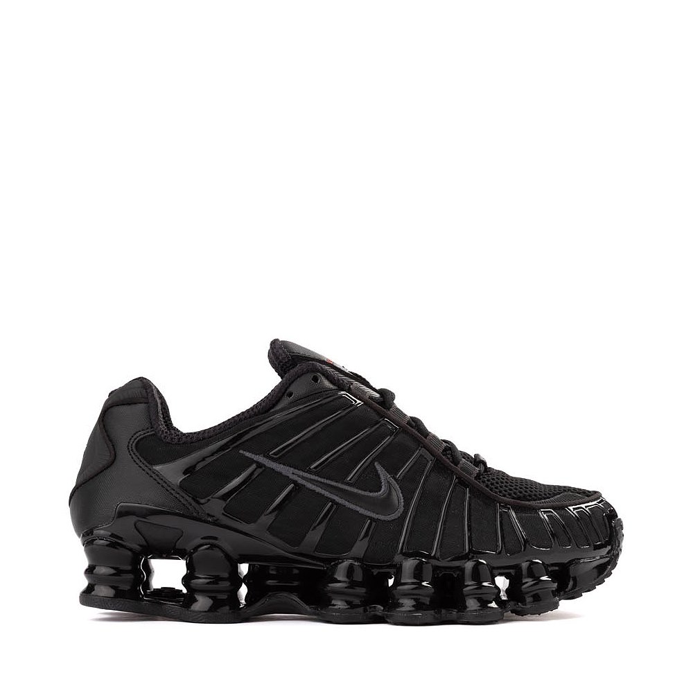 Womens Nike Shox TL Athletic Shoe - Black / Metallic Hematite / Max Orange / Black