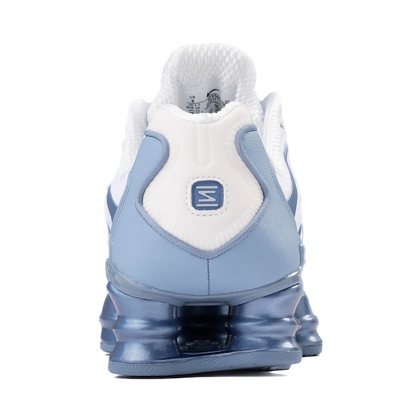 alternate view Womens Nike Shox TL Athletic Shoe - White / Work BlueALT4