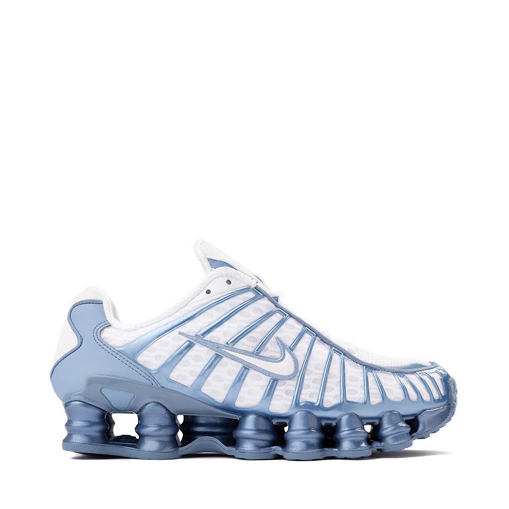 Womens Nike Shox TL Athletic Shoe - White / Work Blue