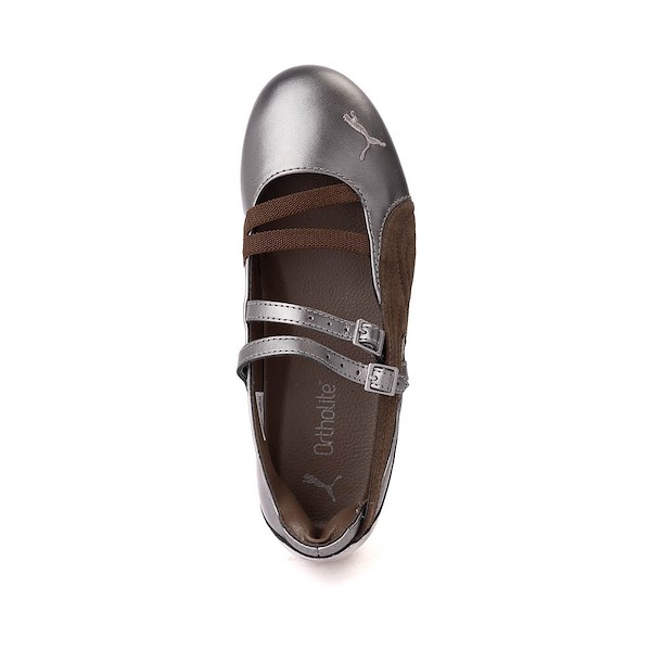 alternate view Womens PUMA Speedcat Ballet Lux Sneaker - Pewter / BrownALT2