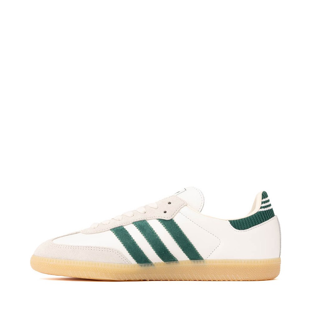Mens adidas Samba OG Athletic Shoe - Cloud White / Collegiate Green / Gum |  Journeys