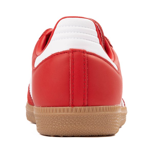 alternate view Womens adidas Samba OG Athletic Shoe - Better Scarlet / Cloud White / Gold MetallicALT4