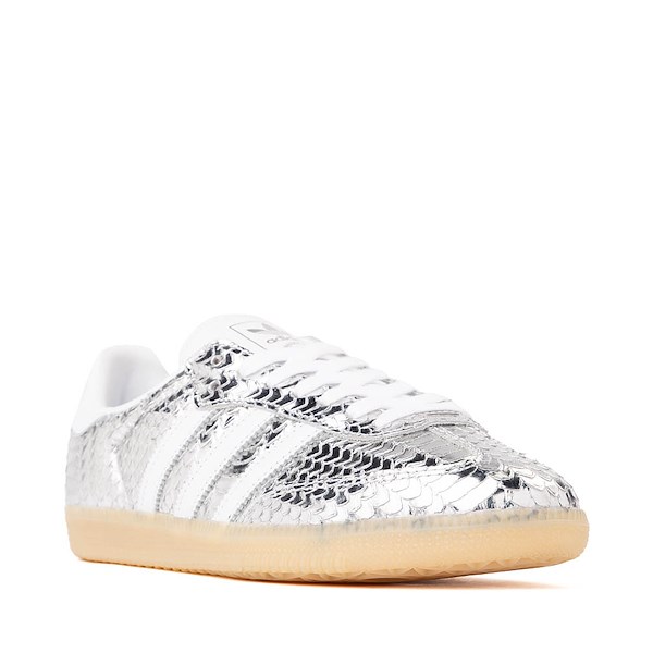 alternate view Womens adidas Samba OG Athletic Shoe - Silver Metallic / Cloud White / GumALT5