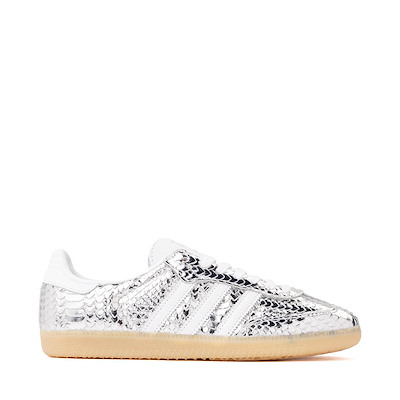 Main view of Womens adidas Samba OG Athletic Shoe - Silver Metallic / Cloud White / Gum