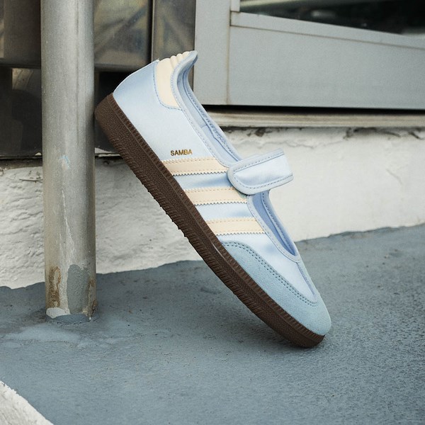 alternate view Womens adidas Samba Jane Athletic Shoe - Crystal Sky / Cream White / GumHERO