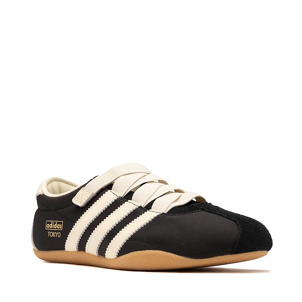 alternate view Womens adidas Tokyo MJ Shoe - Core Black / Cream White / Gold MetallicALT5