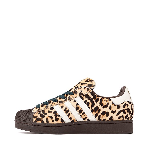 alternate view Womens adidas Superstar II Athletic Shoe - Dark Brown / Ivory / Gold MetallicALT1