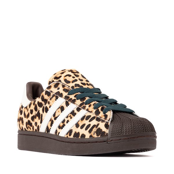alternate view Womens adidas Superstar II Athletic Shoe - Dark Brown / Ivory / Gold MetallicALT5