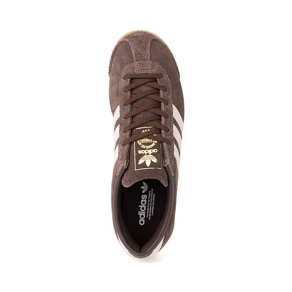 alternate view Womens adidas Italia '70s Athletic Shoe - Dark Brown / Alumina / Gold MetallicALT2